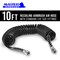 Premium 10 Foot Recoiling Airbrush Hose - Standard 1/8" BSP Air Brush Hose Adapter Fitting Connectors on Both Ends